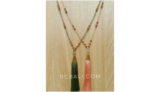 golden cup exclusive necklaces tassels crystal bead